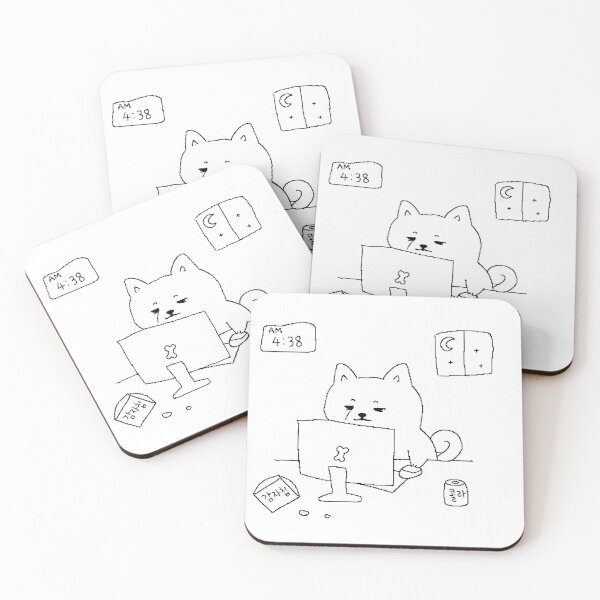Item preview, Midnight Gamer Shiba – No Sleep, Just One More Game designed and sold by ManggaeJM.