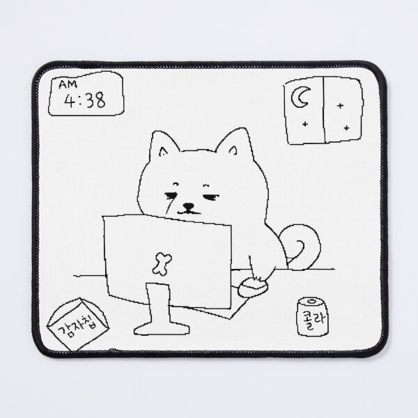 Item preview, Midnight Gamer Shiba – No Sleep, Just One More Game designed and sold by ManggaeJM.
