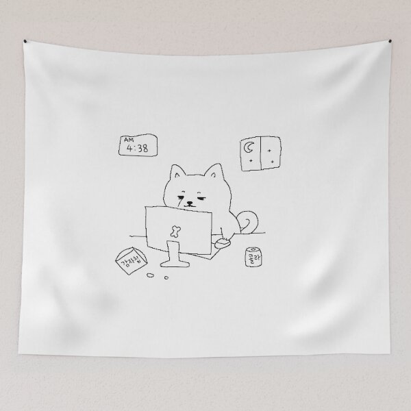 Item preview, Midnight Gamer Shiba – No Sleep, Just One More Game designed and sold by ManggaeJM.