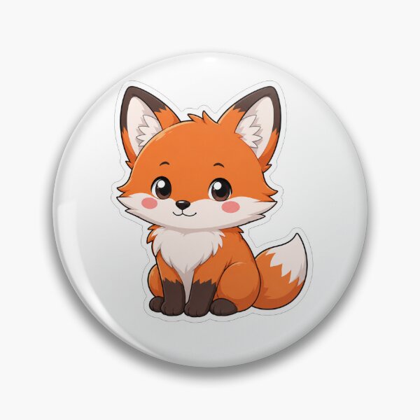 Item preview, Cute Little Orange Fox Kawaii Animal designed and sold by Owcomm.