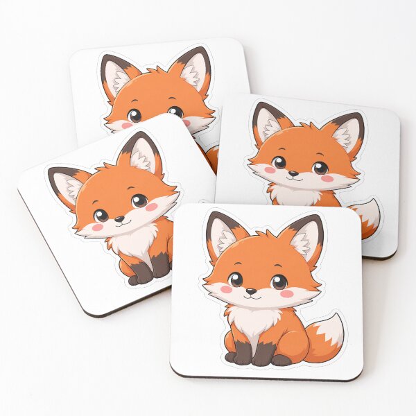 Item preview, Cute Little Orange Fox Kawaii Animal designed and sold by Owcomm.