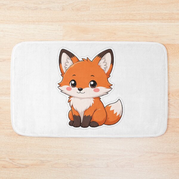 Item preview, Cute Little Orange Fox Kawaii Animal designed and sold by Owcomm.