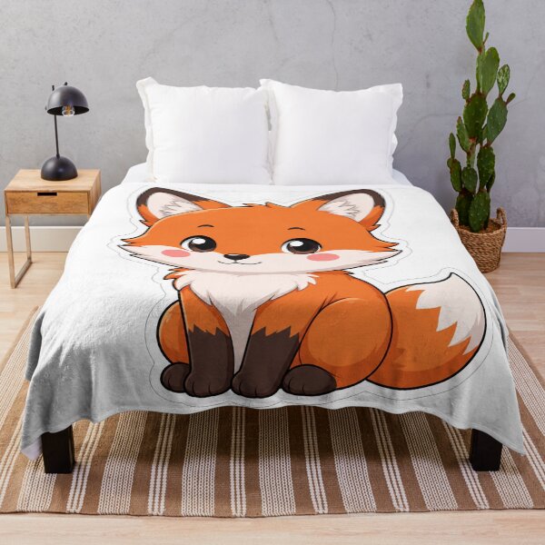 Item preview, Cute Little Orange Fox Kawaii Animal designed and sold by Owcomm.