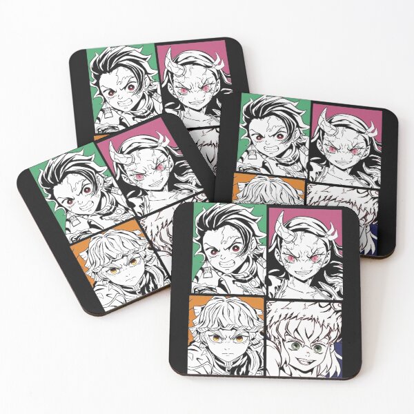 Item preview, Four Panel Fury Grid designed and sold by PRINTATSTUDIO.