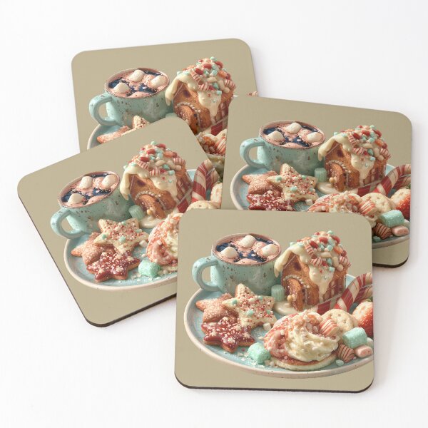 Item preview, Sweet Festive Gingerbread and Hot Cocoa Wonderland designed and sold by colorful-white.