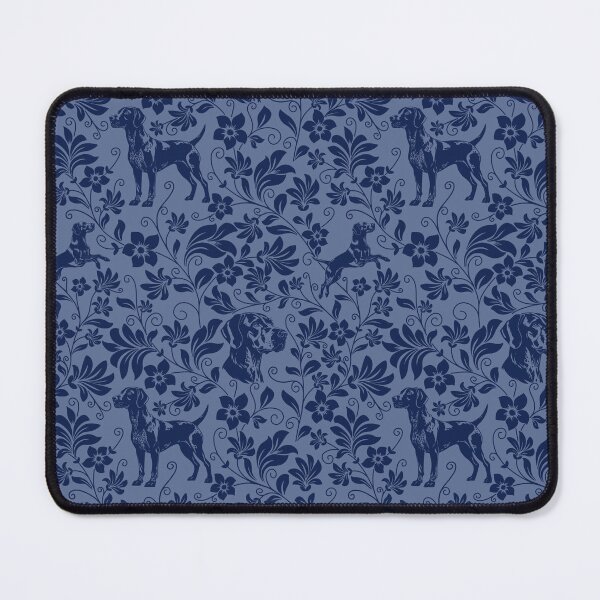 Item preview, German Shorthaired Pointer Floral Pattern | Elegant Botanical Dog Design Blue designed and sold by WildLakePatterns.
