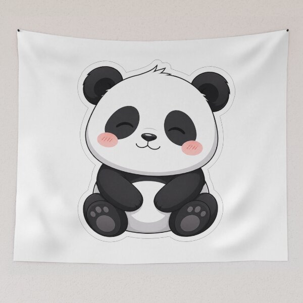 Item preview, Cute Little Baby Panda Bear Illustration designed and sold by Owcomm.
