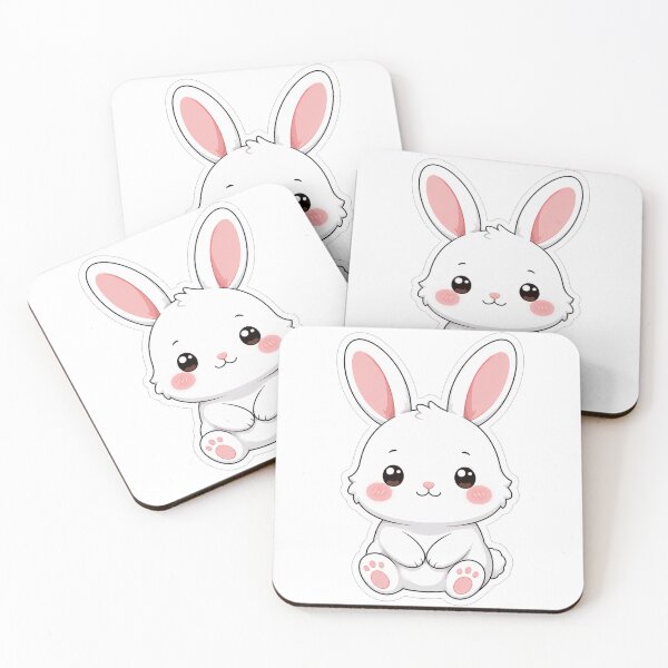 Item preview, Cute Fluffy Little White Bunny Rabbit designed and sold by Owcomm.