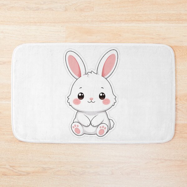 Item preview, Cute Fluffy Little White Bunny Rabbit designed and sold by Owcomm.