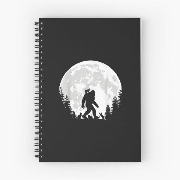 Item preview, Funny Bigfoot Cat Lover Moon Silhouette Sasquatch Vintage Design   designed and sold by abig-eiyana.