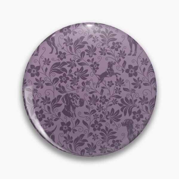 Item preview, German Shorthaired Pointer Floral Pattern | Elegant Botanical Dog Design Purple designed and sold by WildLakePatterns.