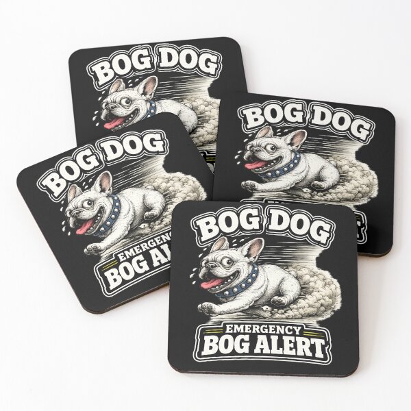 Item preview, Bog Dog Emergency Bog Alert Funny French Bulldog T-Shirt designed and sold by EverclearDesign.