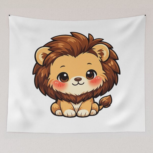 Item preview, Cute Baby Lion Cub Cartoon Animal designed and sold by Owcomm.