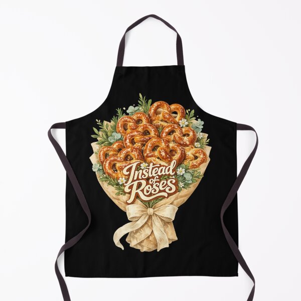 Item preview, Instead of Roses | Pretzel Bouquet Cute Bakery Illustration designed and sold by UUniqueIImprint.