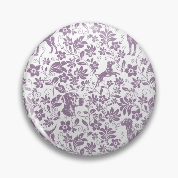 Item preview, German Shorthaired Pointer Floral Pattern | Elegant Botanical Dog Design Lavender designed and sold by WildLakePatterns.