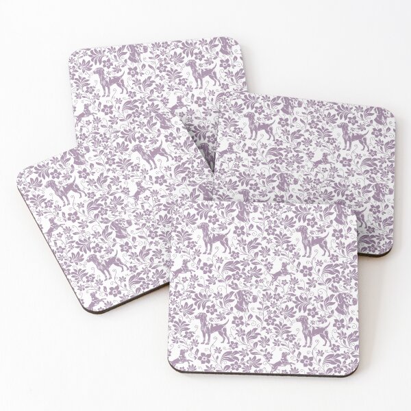 Item preview, German Shorthaired Pointer Floral Pattern | Elegant Botanical Dog Design Lavender designed and sold by WildLakePatterns.