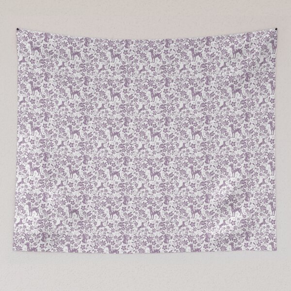 Item preview, German Shorthaired Pointer Floral Pattern | Elegant Botanical Dog Design Lavender designed and sold by WildLakePatterns.