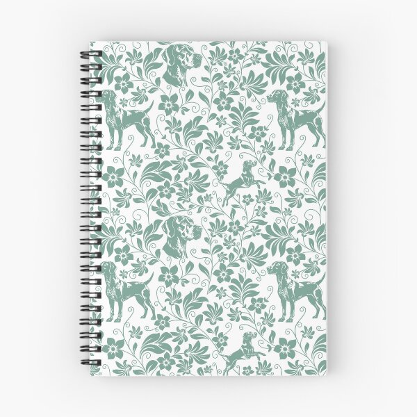 Artikelvorschau, Deutsch Kurzhaar mit floralem Muster | Elegantes botanisches Hunde-Design in Grün entworfen und verkauft von WildLakePatterns.