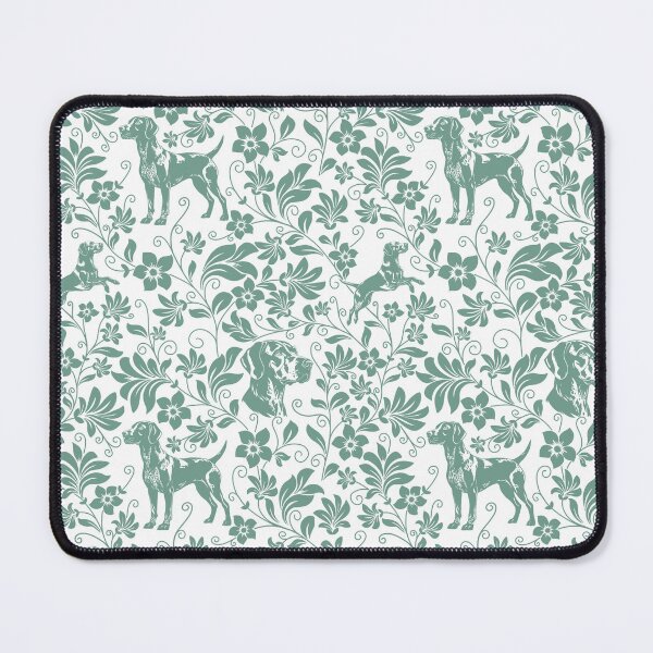 Item preview, German Shorthaired Pointer Floral Pattern | Elegant Botanical Dog Design Green designed and sold by WildLakePatterns.