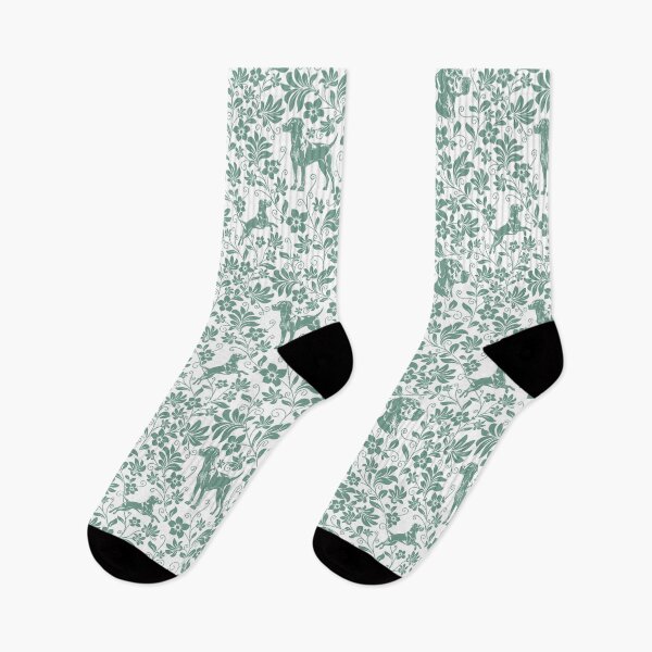 Item preview, German Shorthaired Pointer Floral Pattern | Elegant Botanical Dog Design Green designed and sold by WildLakePatterns.