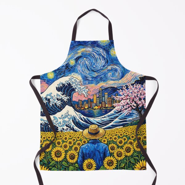 Item preview, Vincent Van Gogh Starry Night and The Great Wave Off Kanagawa designed and sold by N0WUC1.