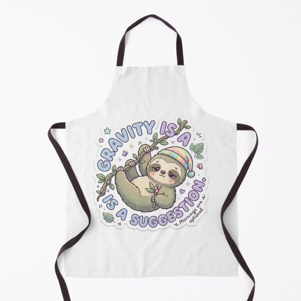 Item preview, Cute Kawaii Gravity Is A Suggestion Sloth Sticker | Anime Style Lazy Sloth Art | Gift for Sloth Lovers designed and sold by Chipkooo.