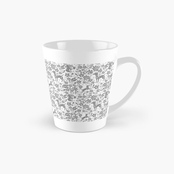 Item preview, German Shorthaired Pointer Floral Pattern | Elegant Botanical Dog Design Grey designed and sold by WildLakePatterns.