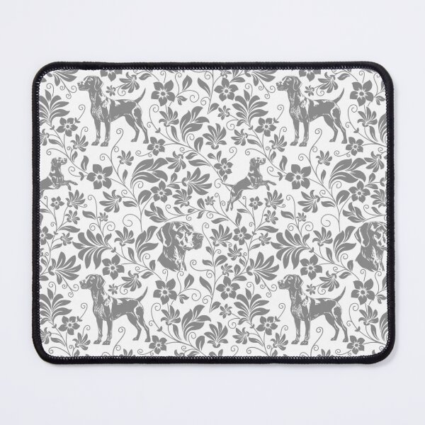 Item preview, German Shorthaired Pointer Floral Pattern | Elegant Botanical Dog Design Grey designed and sold by WildLakePatterns.