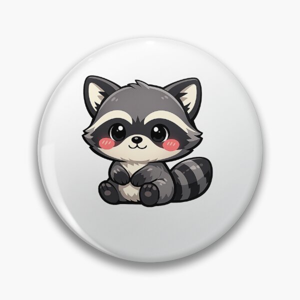 Item preview, Cute Little Raccoon Kawaii Animal Cartoon designed and sold by Owcomm.