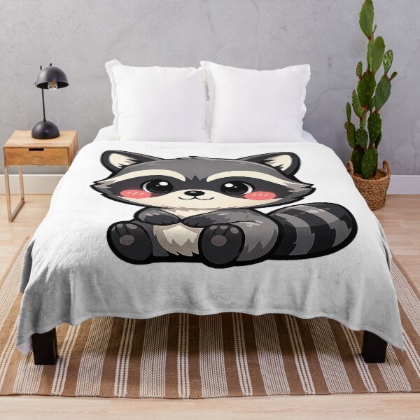 Item preview, Cute Little Raccoon Kawaii Animal Cartoon designed and sold by Owcomm.