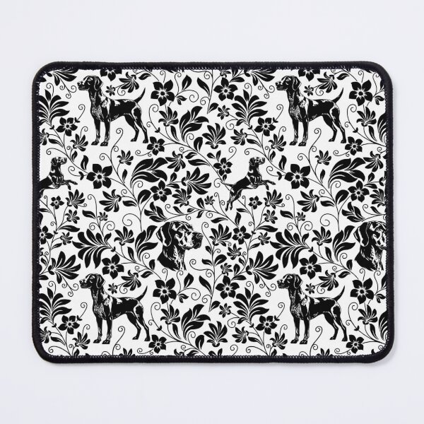 Item preview, German Shorthaired Pointer Floral Pattern | Elegant Botanical Dog Design Black designed and sold by WildLakePatterns.