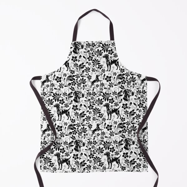 Item preview, German Shorthaired Pointer Floral Pattern | Elegant Botanical Dog Design Black designed and sold by WildLakePatterns.