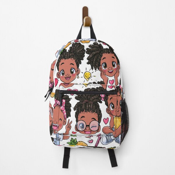 Item preview, Cute Kawaii Girls Locs Print Pattern designed and sold by RichardRags.