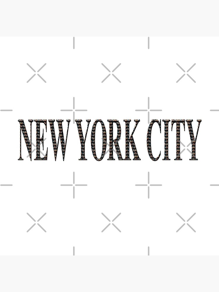 New York City (black type ON WHITE) by RayW