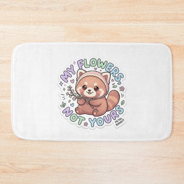 Item preview, Cute Kawaii My Flowers Not Yours Red Panda Sticker | Anime Style Petal Bandit Chibi Art | Gift for Red Panda Lovers designed and sold by Chipkooo.