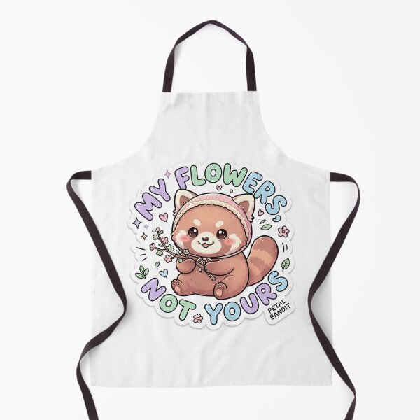 Item preview, Cute Kawaii My Flowers Not Yours Red Panda Sticker | Anime Style Petal Bandit Chibi Art | Gift for Red Panda Lovers designed and sold by Chipkooo.