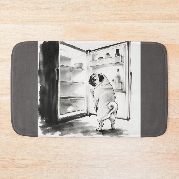 Item preview, The Fridge Is Empty Again – Funny Pug Foodie Design designed and sold by ManggaeJM.
