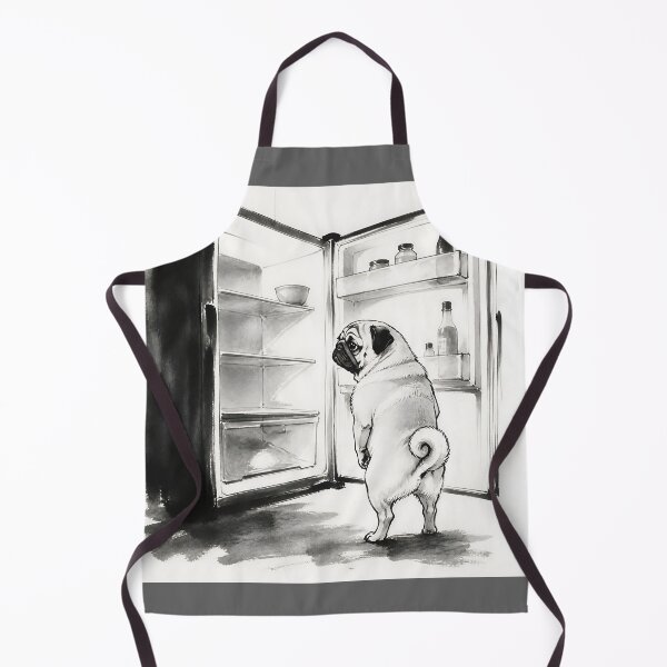 Item preview, The Fridge Is Empty Again – Funny Pug Foodie Design designed and sold by ManggaeJM.