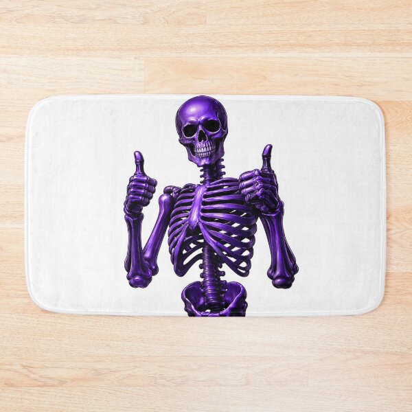 Item preview, Purple Skeleton Double Thumbs Up Sticker designed and sold by ZenOtaku Lab.