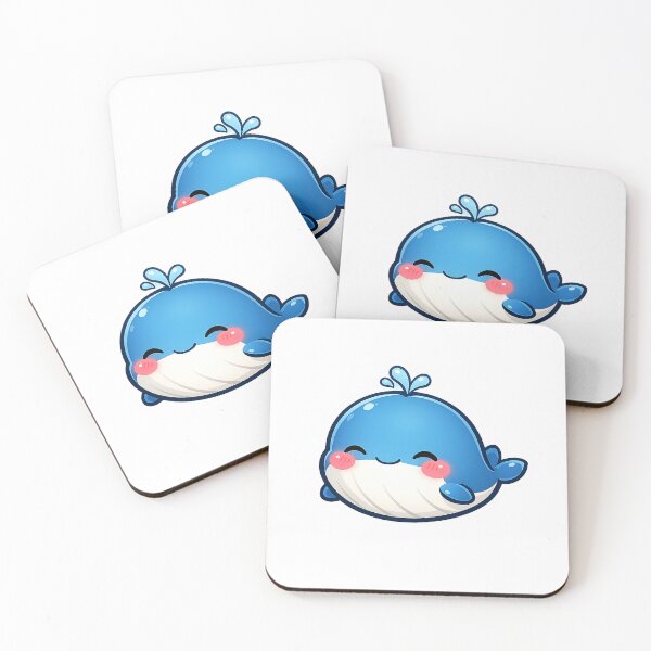 Item preview, Cute Little Blue Whale Kawaii Sea Animal designed and sold by Owcomm.