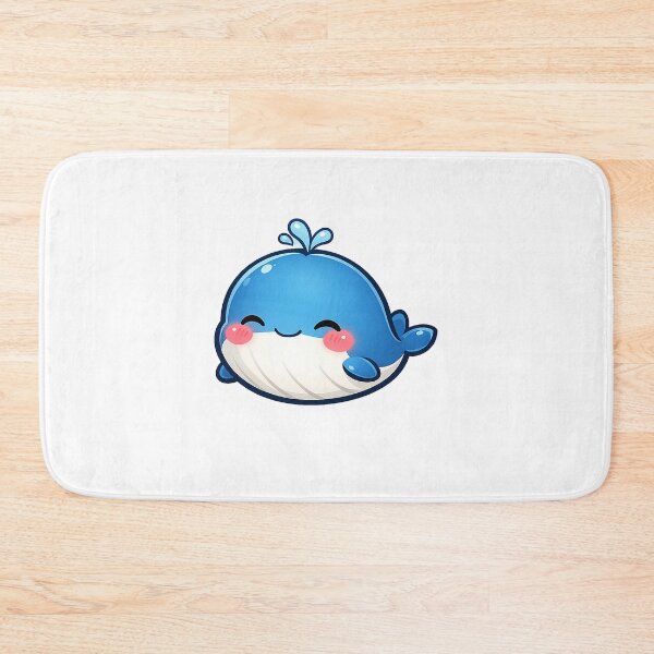 Item preview, Cute Little Blue Whale Kawaii Sea Animal designed and sold by Owcomm.