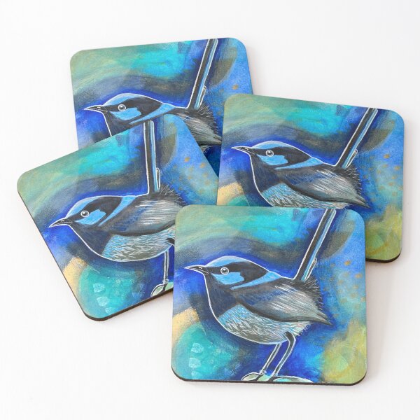 Item preview, Abstract Superb Fairy-Wren designed and sold by Iceskater65.