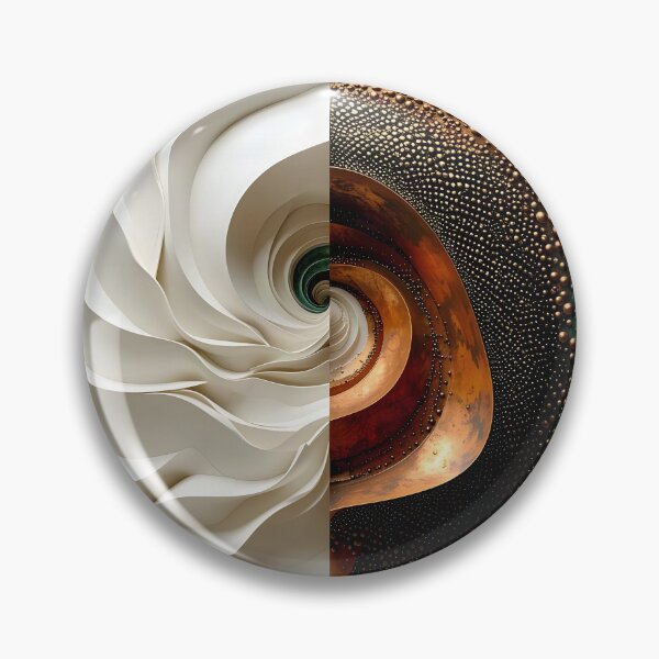 Item preview, Contrast of Organic and Metallic Forms designed and sold by Vicky Brago-Mitchell®.