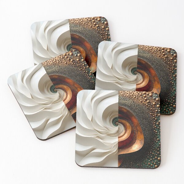 Item preview, Contrast of Organic and Metallic Forms designed and sold by Vicky Brago-Mitchell®.