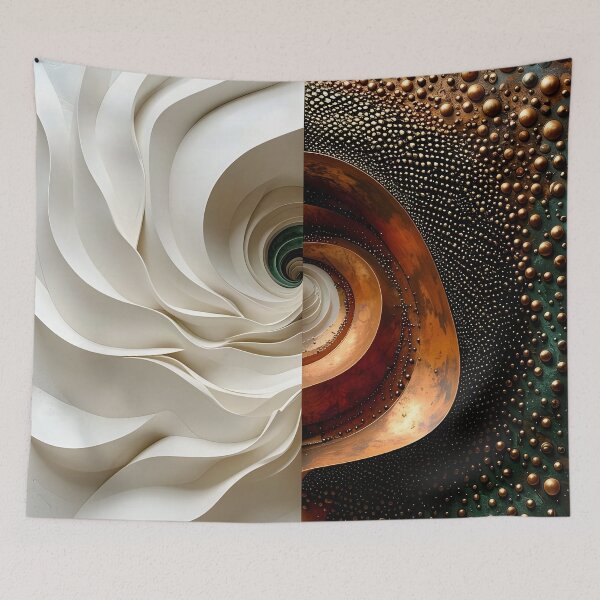 Item preview, Contrast of Organic and Metallic Forms designed and sold by Vicky Brago-Mitchell®.