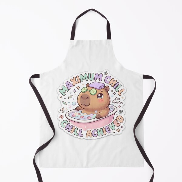 Item preview, Cute Kawaii Maximum Chill Capybara Sticker | Anime Style Chibi Bathing Rodent Art | Spa Day Sticker designed and sold by Chipkooo.