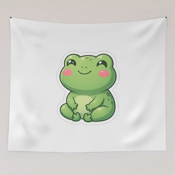 Item preview, Cute Little Green Frog Kawaii Animal designed and sold by Owcomm.