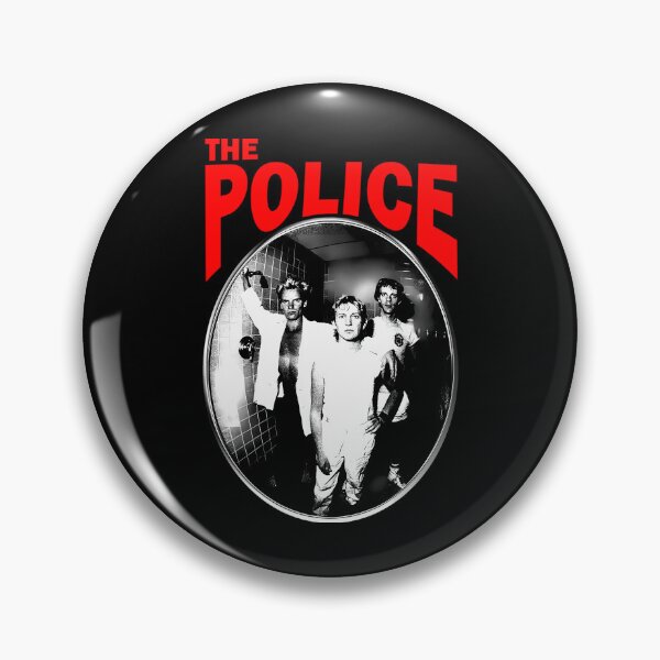 Item preview, The Police Chrome Frame Red Typography Rock Band designed and sold by BradyTerry.