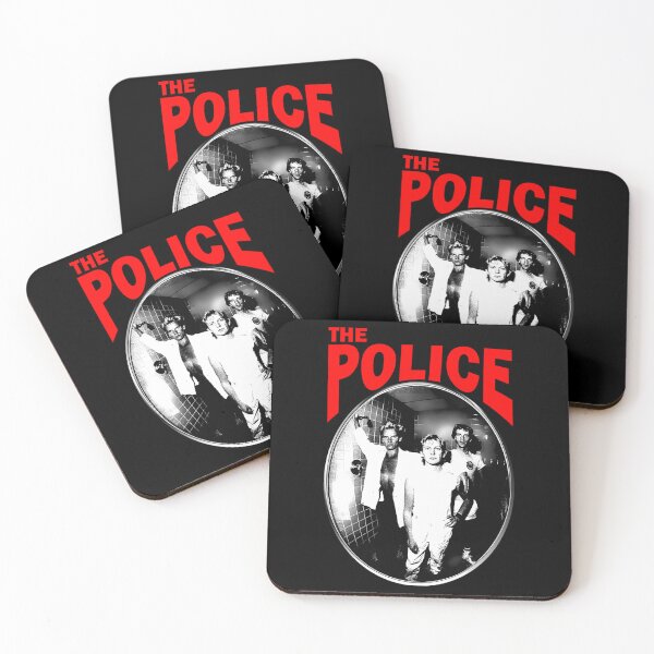 Item preview, The Police Chrome Frame Red Typography Rock Band designed and sold by BradyTerry.