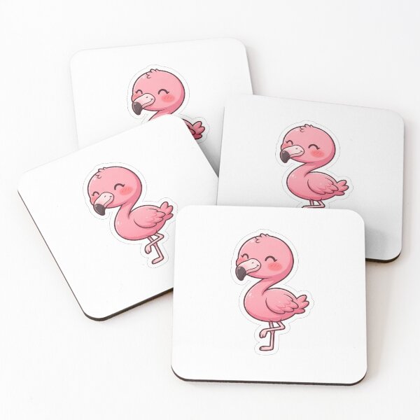 Item preview, Cute Pink Flamingo Bird Character Illustration designed and sold by Owcomm.